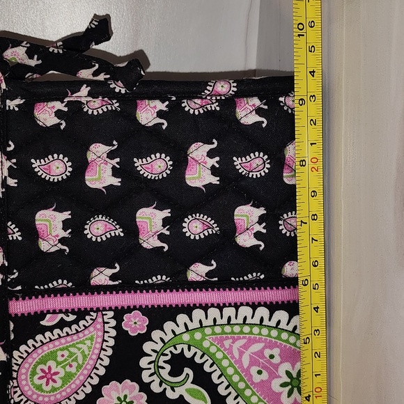 Vera Bradley Pink Elephant Medium Bow Cosmetic Bag - Picture 7 of 9